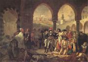 Baron Antoine-Jean Gros Bonaparte Visiting the Plague-Stricken at Jaffa on 11 March (mk05) oil on canvas